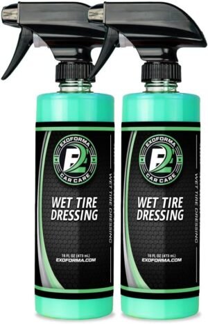 ExoForma Wet Tire Dressing Spray - Extremely High Shine Tire Dressing