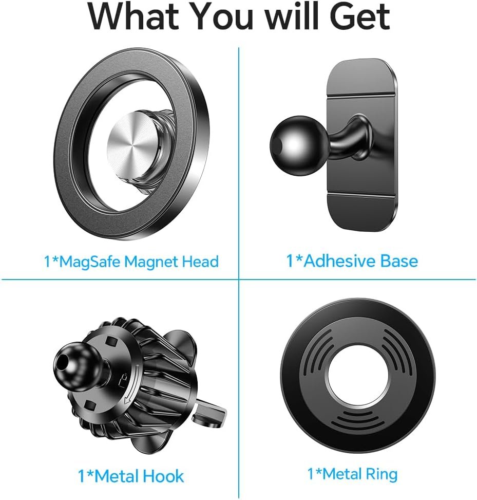 for Magsafe Car Mount【Strong Magnets】Magnetic Phone Holder for Car - Image 8