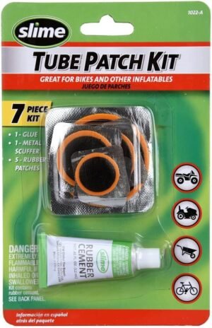Slime 1022-A Tube Rubber Patch Kit, for Bikes and Other Inflatables
