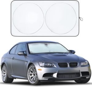 Econour Car Windshield Sun Shade, Front Window Sun Blocker for SUVs