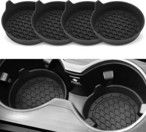 Car Cup Holder Coaster, Silicone Cup Holder Insert