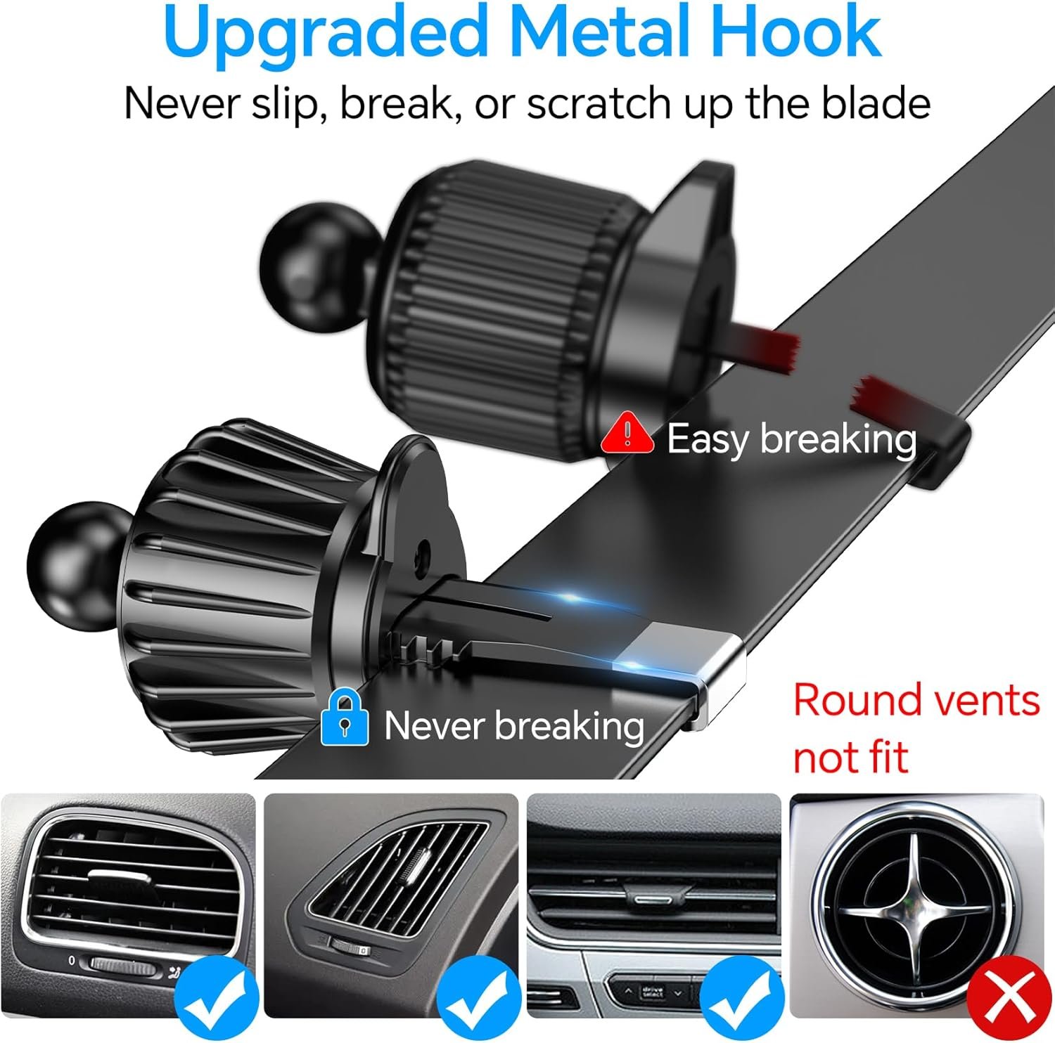 for Magsafe Car Mount【Strong Magnets】Magnetic Phone Holder for Car - Image 6