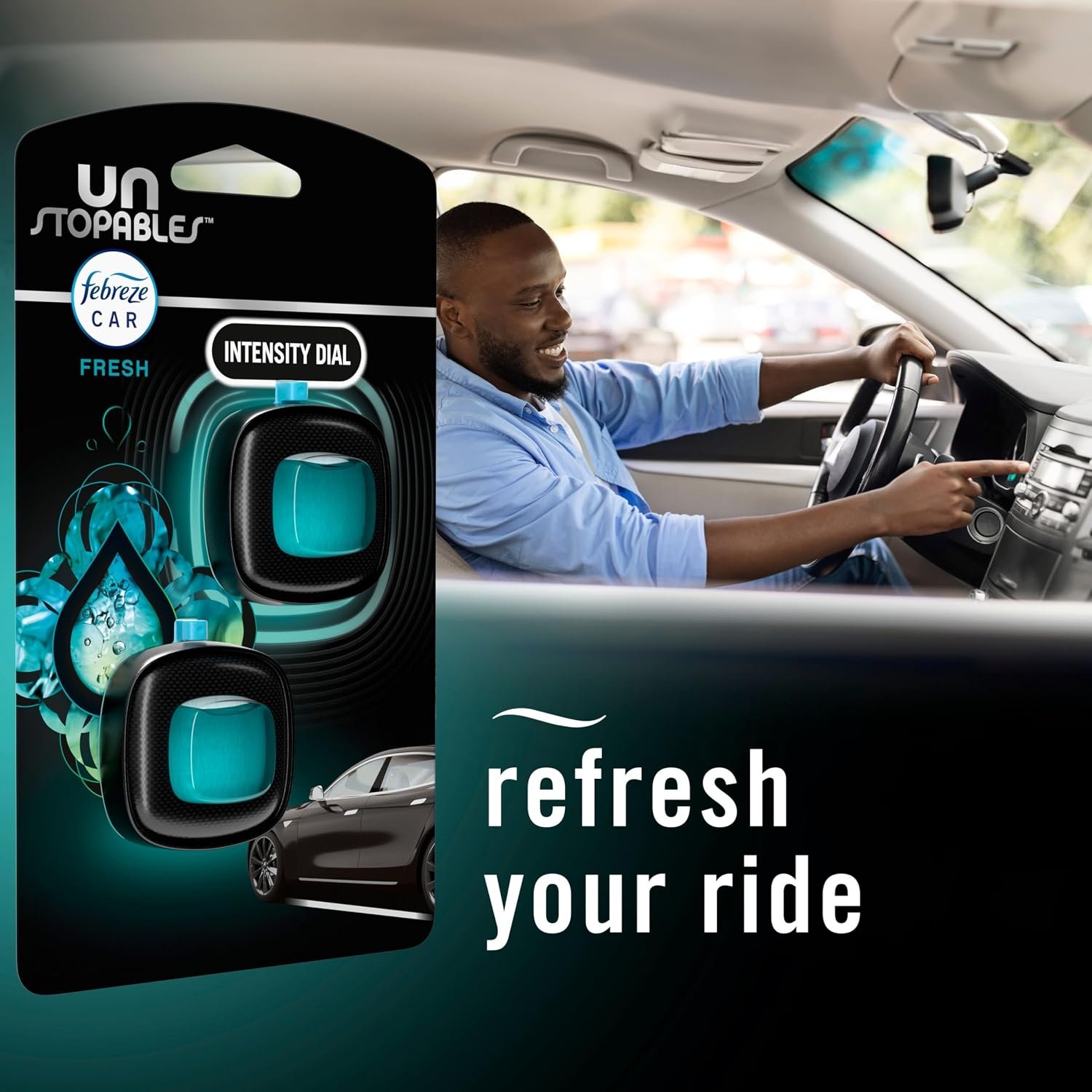 Febreze Car Air Freshener, Odor-Fighting Automotive Vent Clip - Image 7