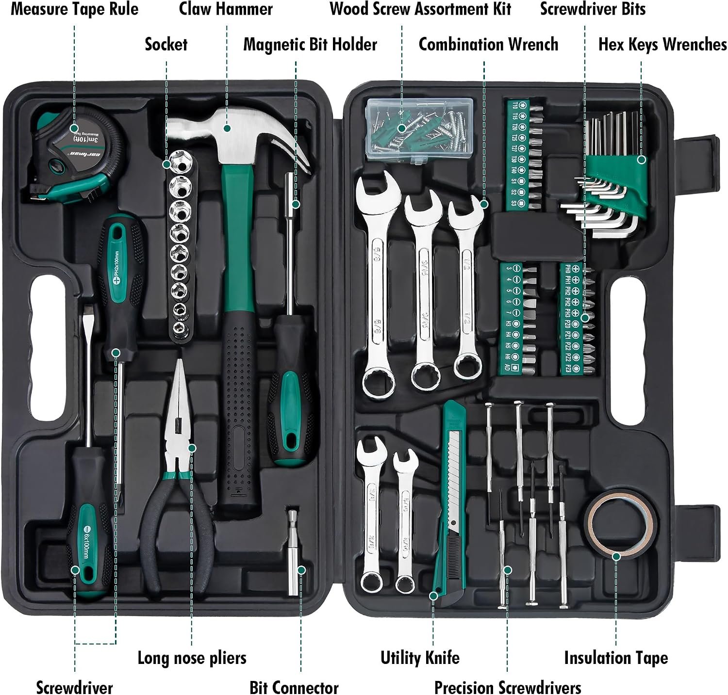 CARTMAN 148-Piece Automotive And Household Tool Set - Image 3