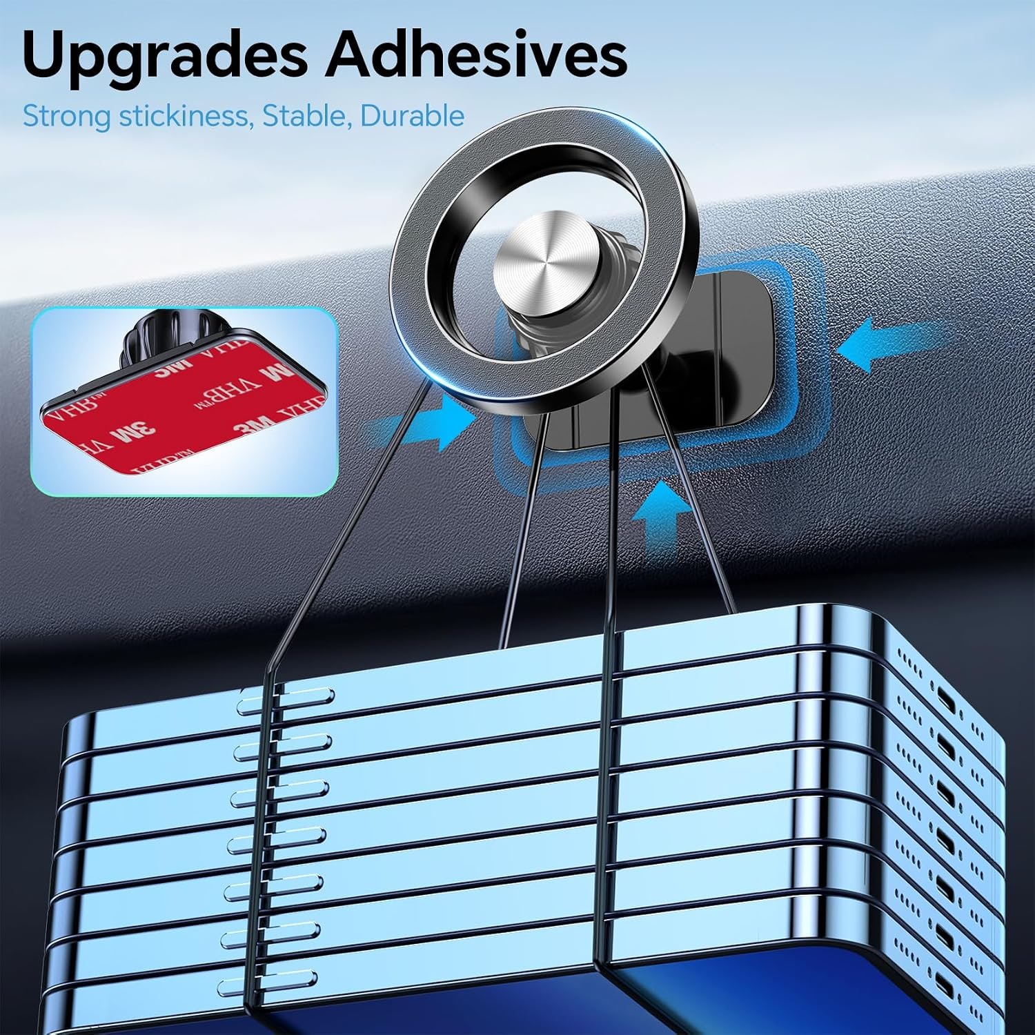 for Magsafe Car Mount【Strong Magnets】Magnetic Phone Holder for Car - Image 5