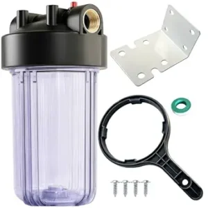 WH-C10HD 10" x 4.5" Whole House Water Filter Housing, Clear