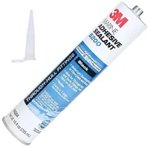 3M Marine Adhesive Sealant 5200, Black, 10 fl oz Cartridge with Nozzle